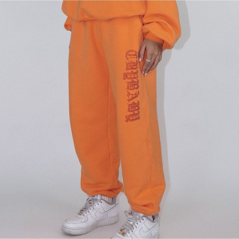 crybaby old english rhinestone sweatpants ♡